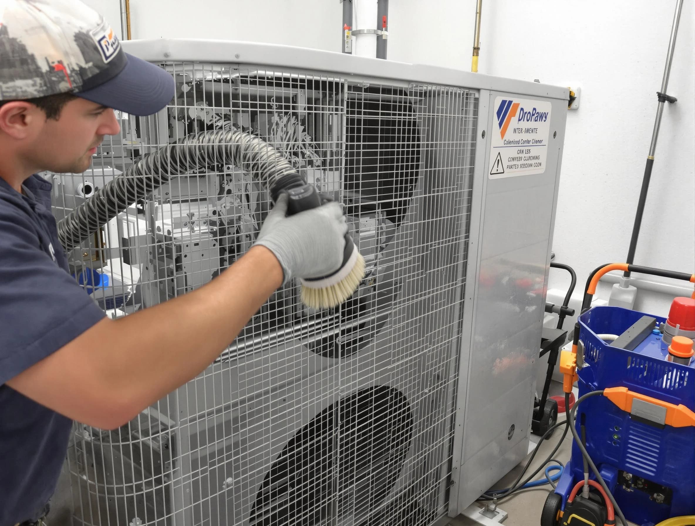Grantsville Air Duct Cleaning specialist performing precision AC coil cleaning for improved system performance in Grantsville