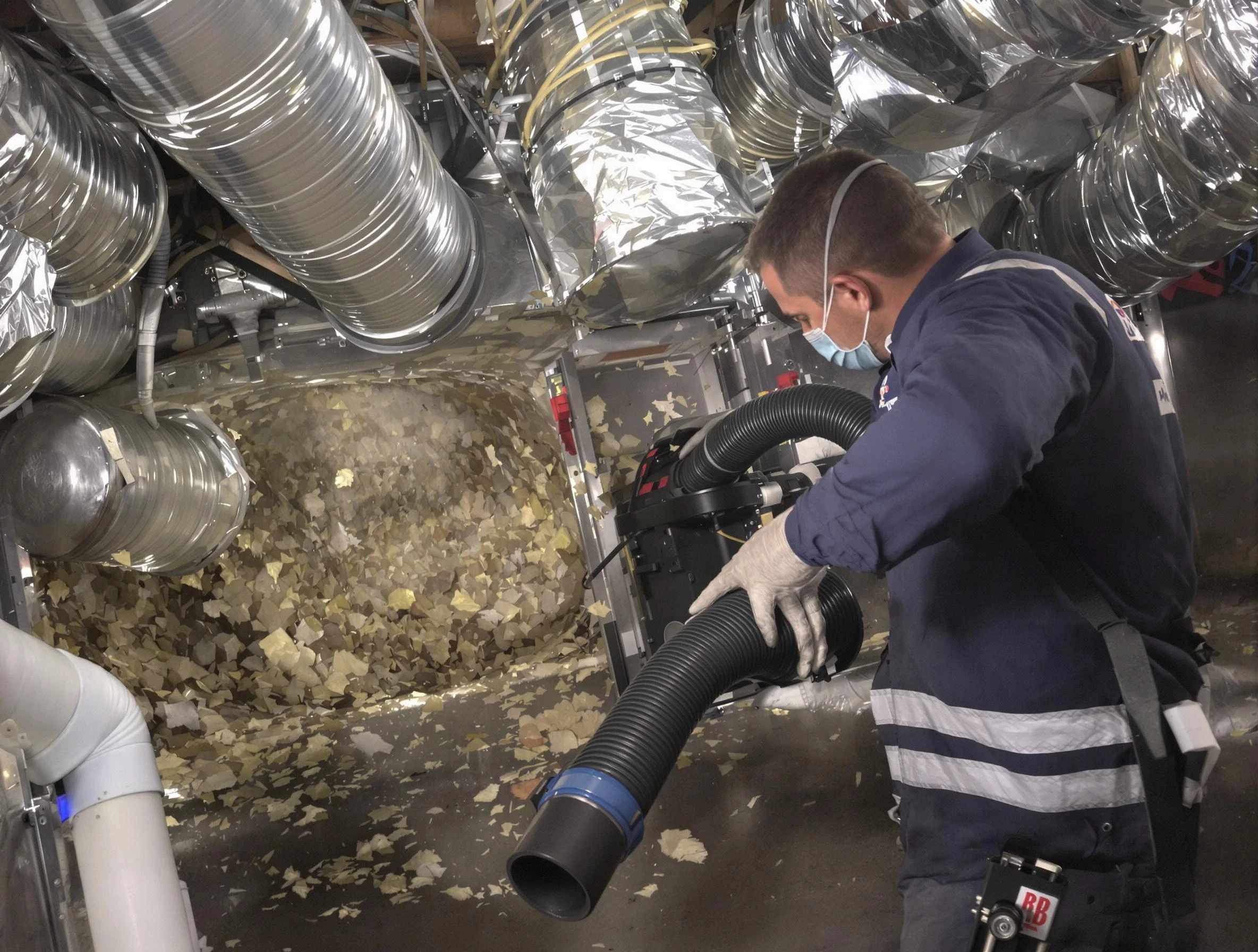 Grantsville Air Duct Cleaning specialist operating negative pressure cleaning equipment for thorough duct maintenance in Grantsville