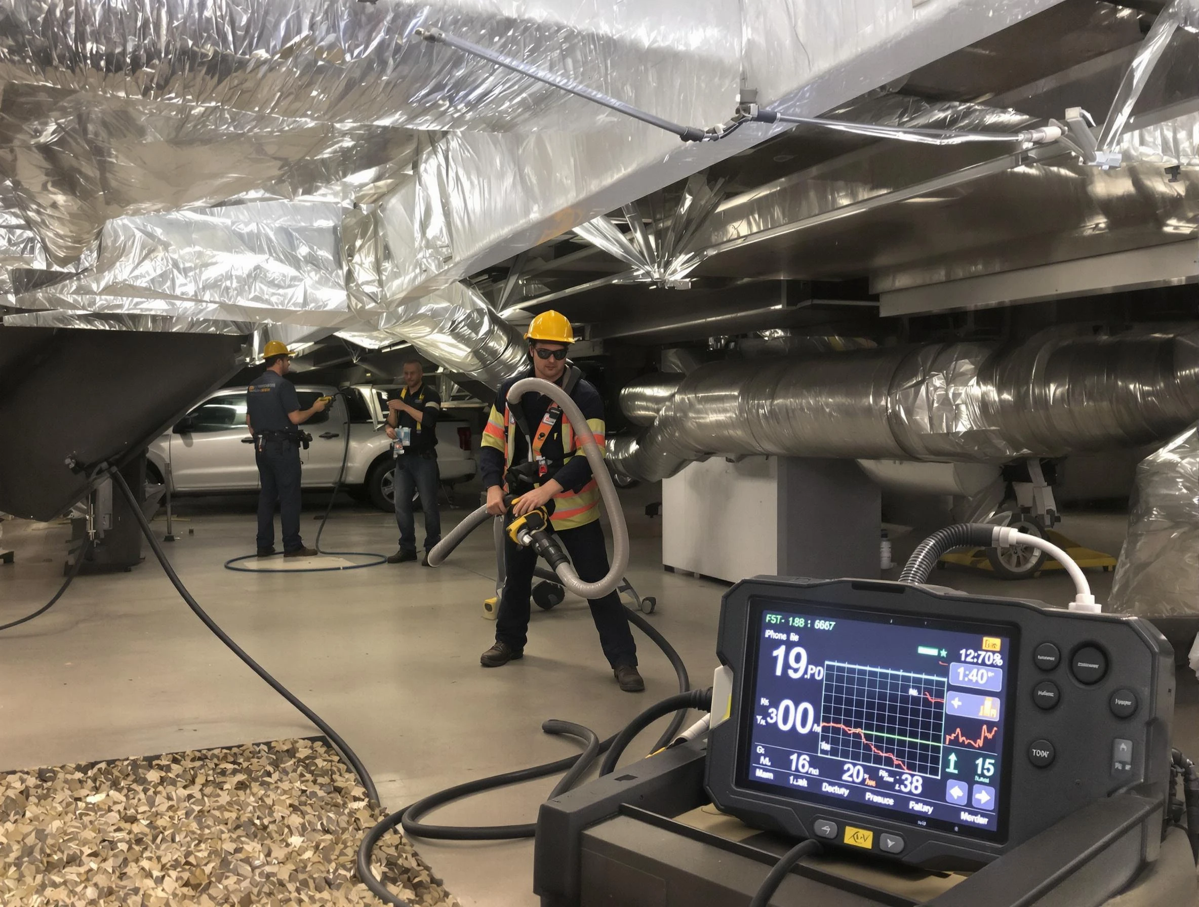 Professional negative pressure duct cleaning by Grantsville Air Duct Cleaning in Grantsville