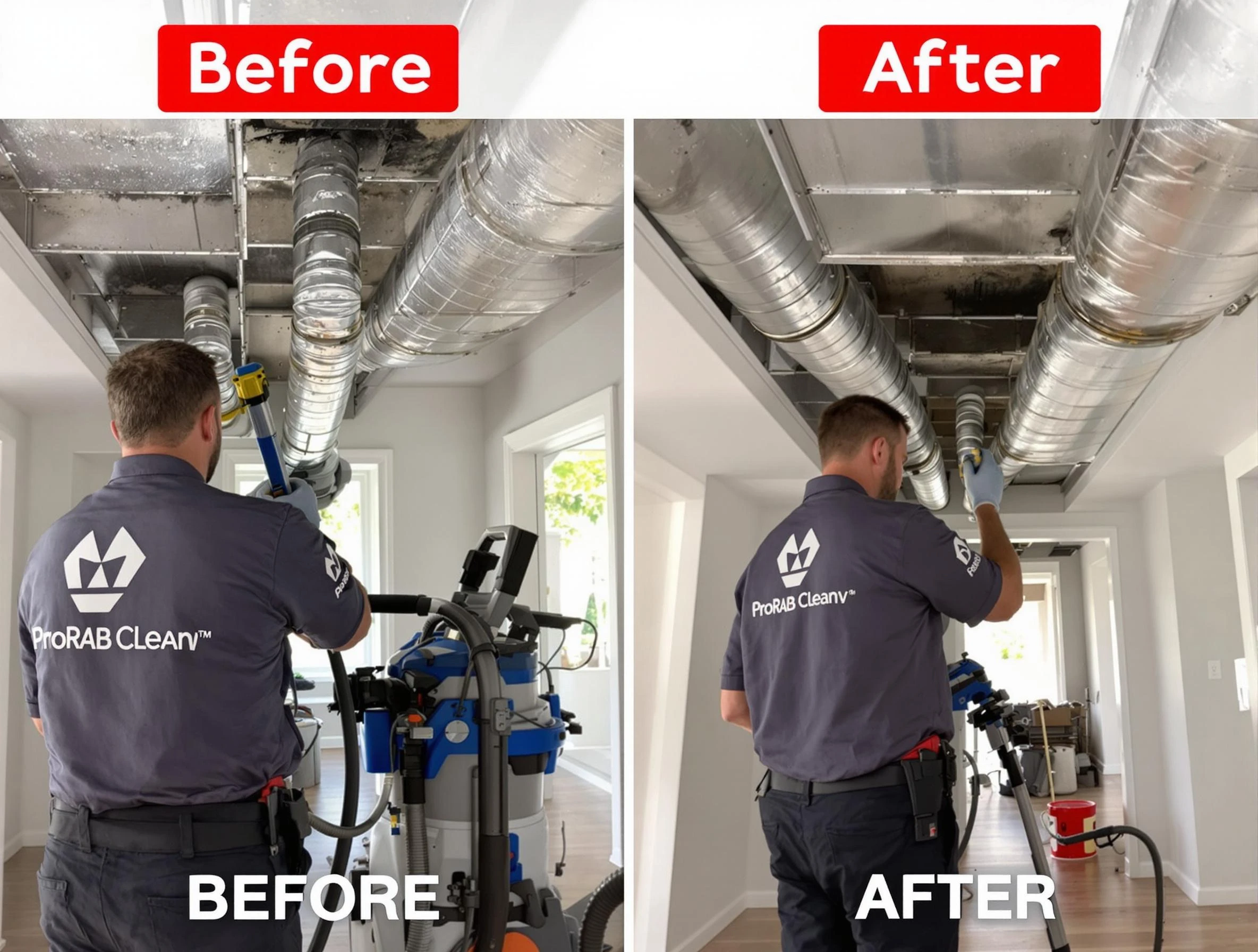 Grantsville Air Duct Cleaning expert performing thorough residential duct cleaning in a Grantsville home